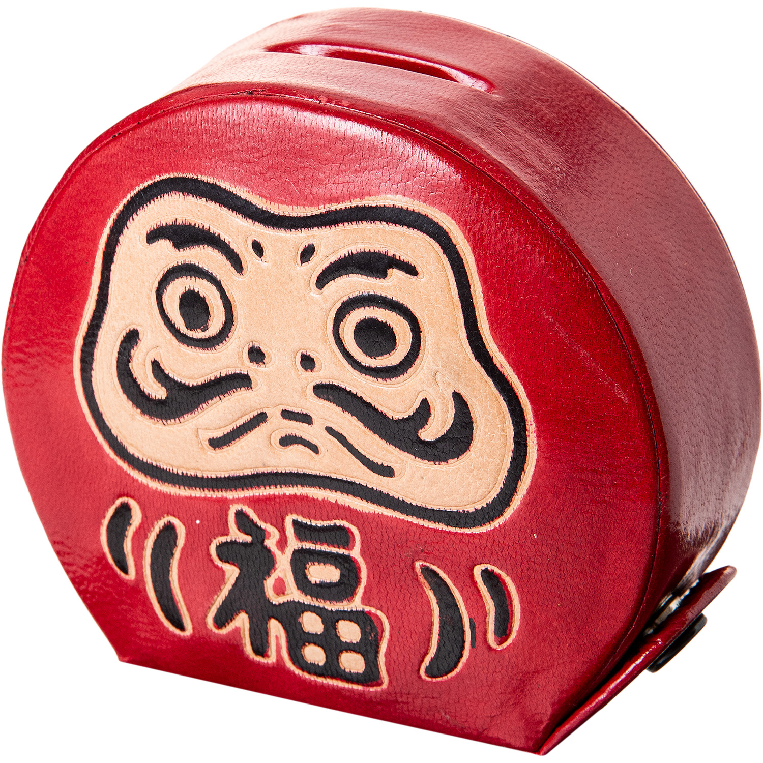 日本 AND PACKABLE 皮革存錢筒/ Daruma