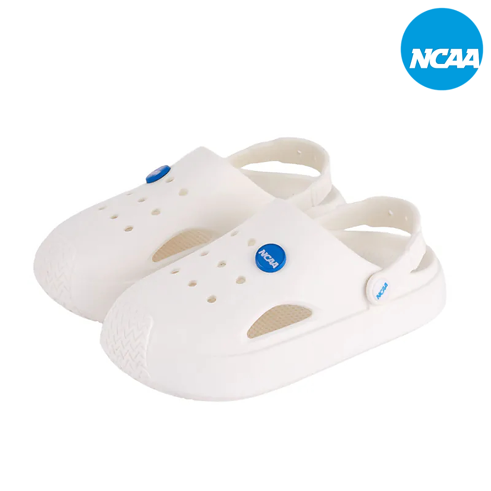 【NCAA】 奶呼呼洞洞鞋 圓潤可愛休閒洞洞鞋 踩屎感潮流兩用涼拖鞋|水鞋/ 白    / US6(24CM)