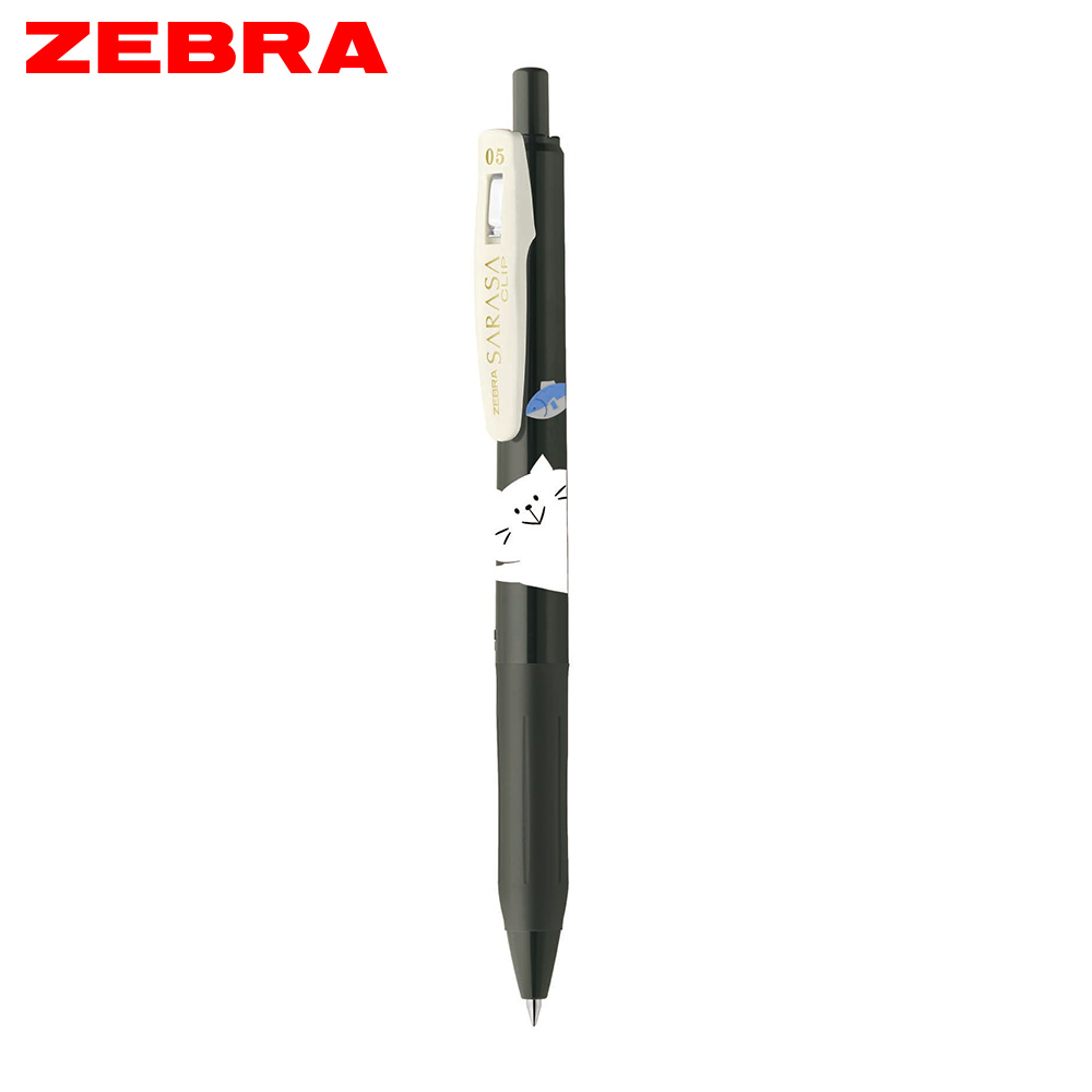 ZEBRA SARASA Clip鋼珠筆可愛動物風限量版0.5 墨魚黑| 誠品線上