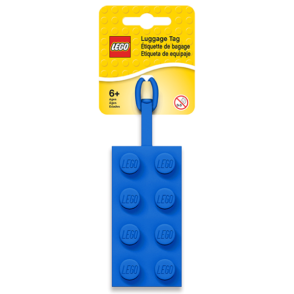 LEGO樂高積木造型吊牌/ 藍色