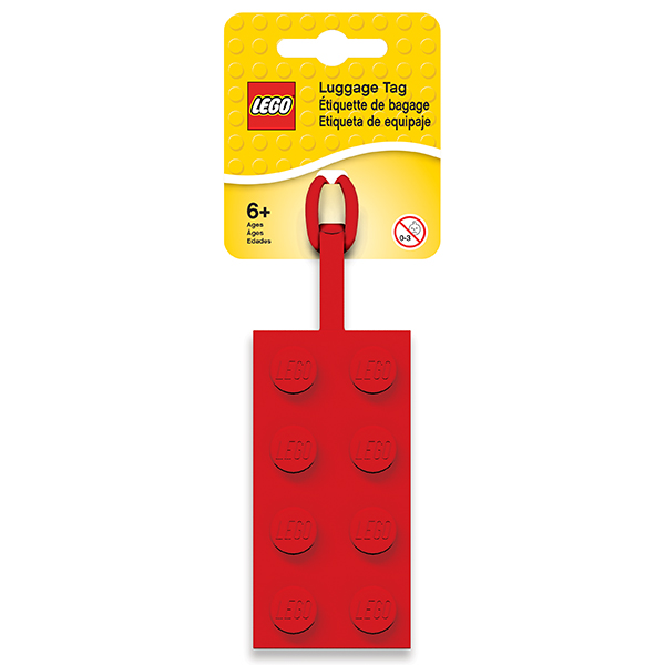 LEGO樂高積木造型吊牌/ 紅色