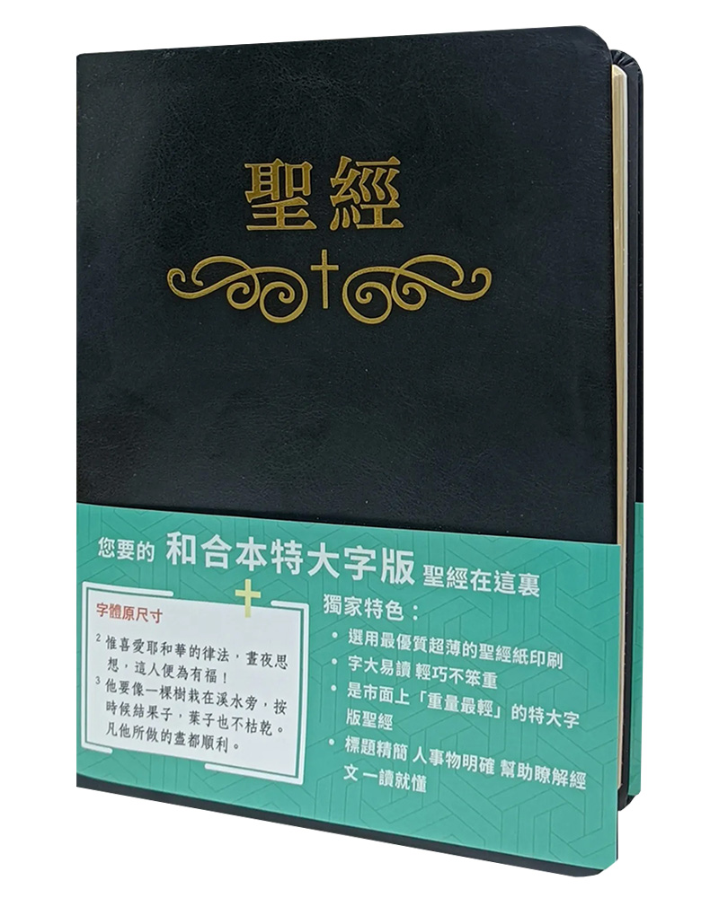 聖經:和合本(黑色燙金大字紅字引精裝)圣经:和合本(黑色烫金大字红字