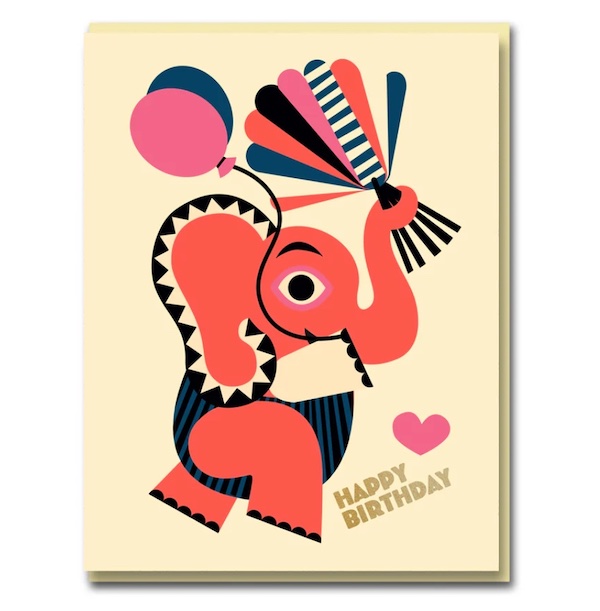 BUREAU ALICE生日卡/ Elephant Party/ 歡樂大象