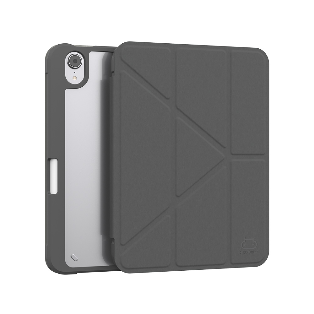 Hipporizz iPad mini 8.3"(2024) Origo 晶透筆槽防摔殼/深灰/2024 mini 8.3