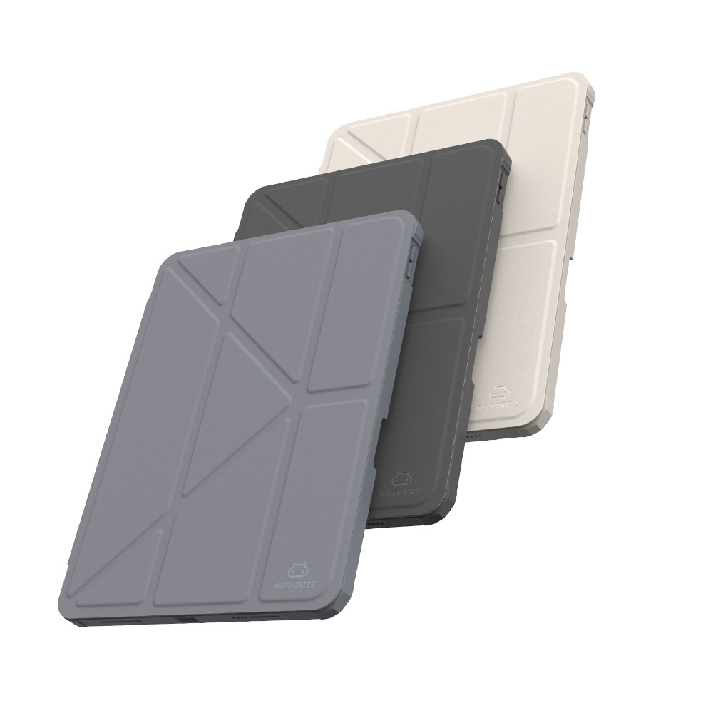 Hipporizz iPad 11(2025) 10.9(2022)Origo 晶透筆槽防摔殼/大象藍/2025 Pad 11/2022 Pad 10.9