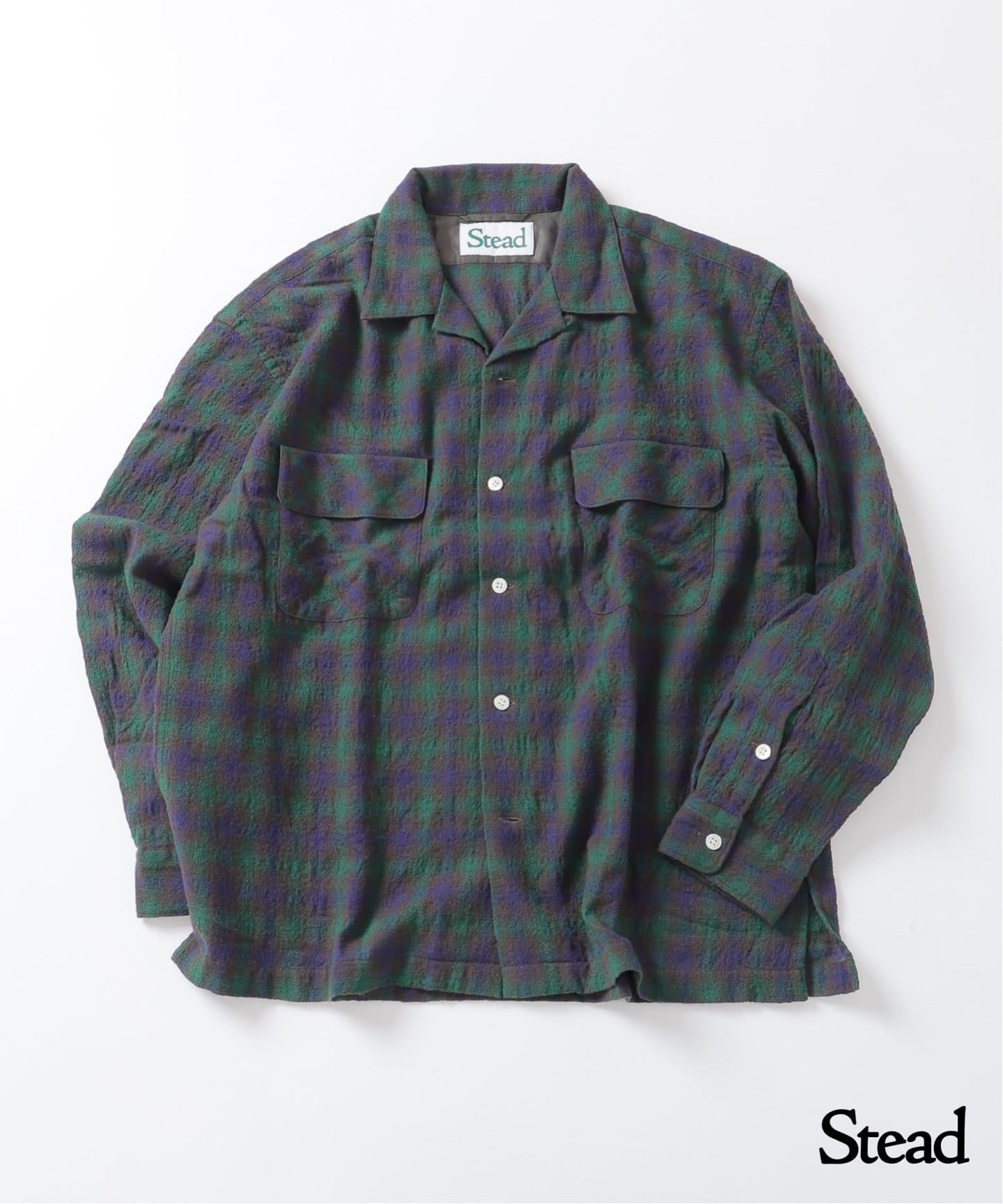 トップス J.S STEAD SD LIGHT WOOL OMBRE SHIRT JS SD Light Wool Ombre Shirt 上衣棕色(020) L | 誠品線上