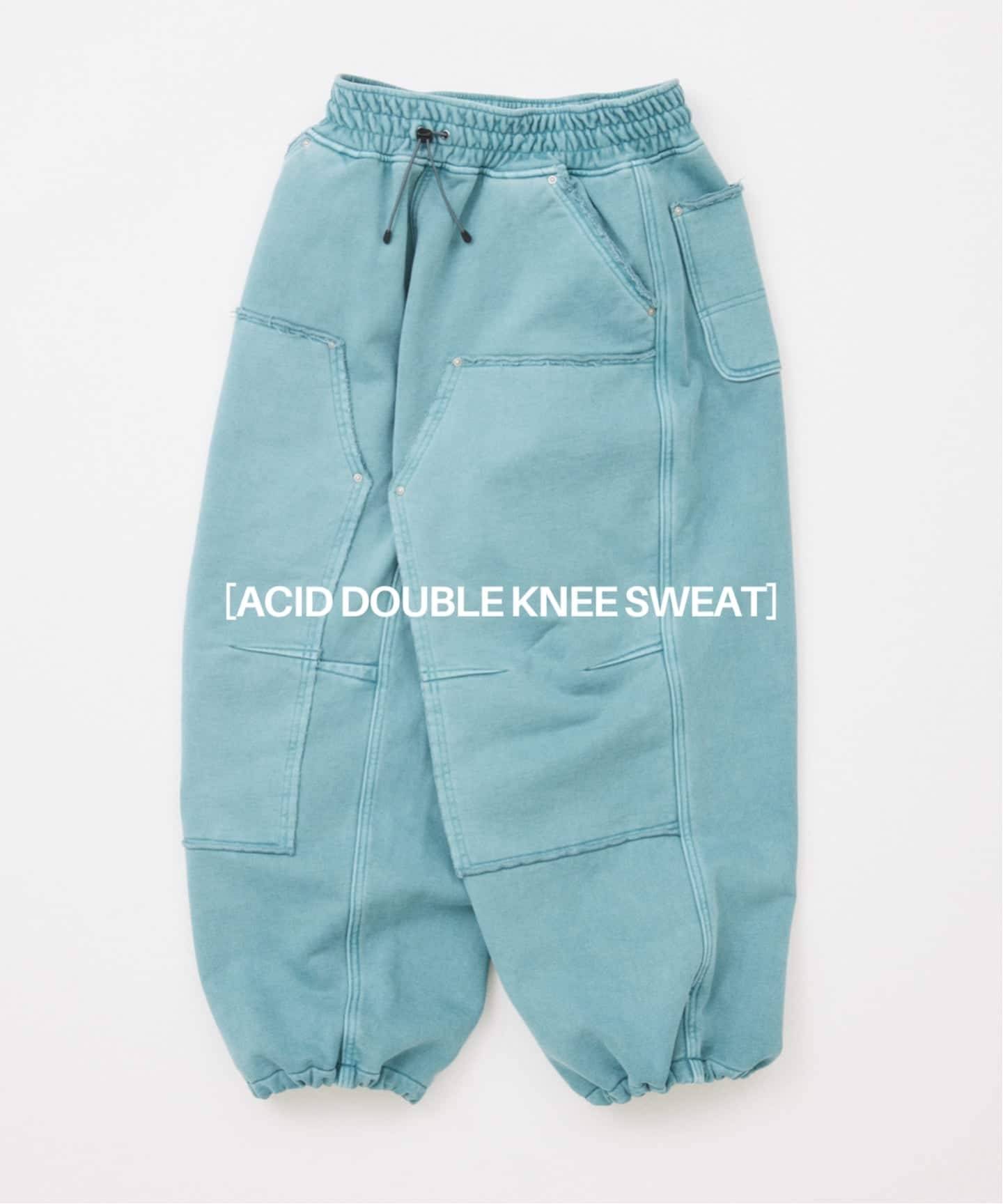 JS ACID W KNEE SWEAT PT 褲子 藍色(047) M
