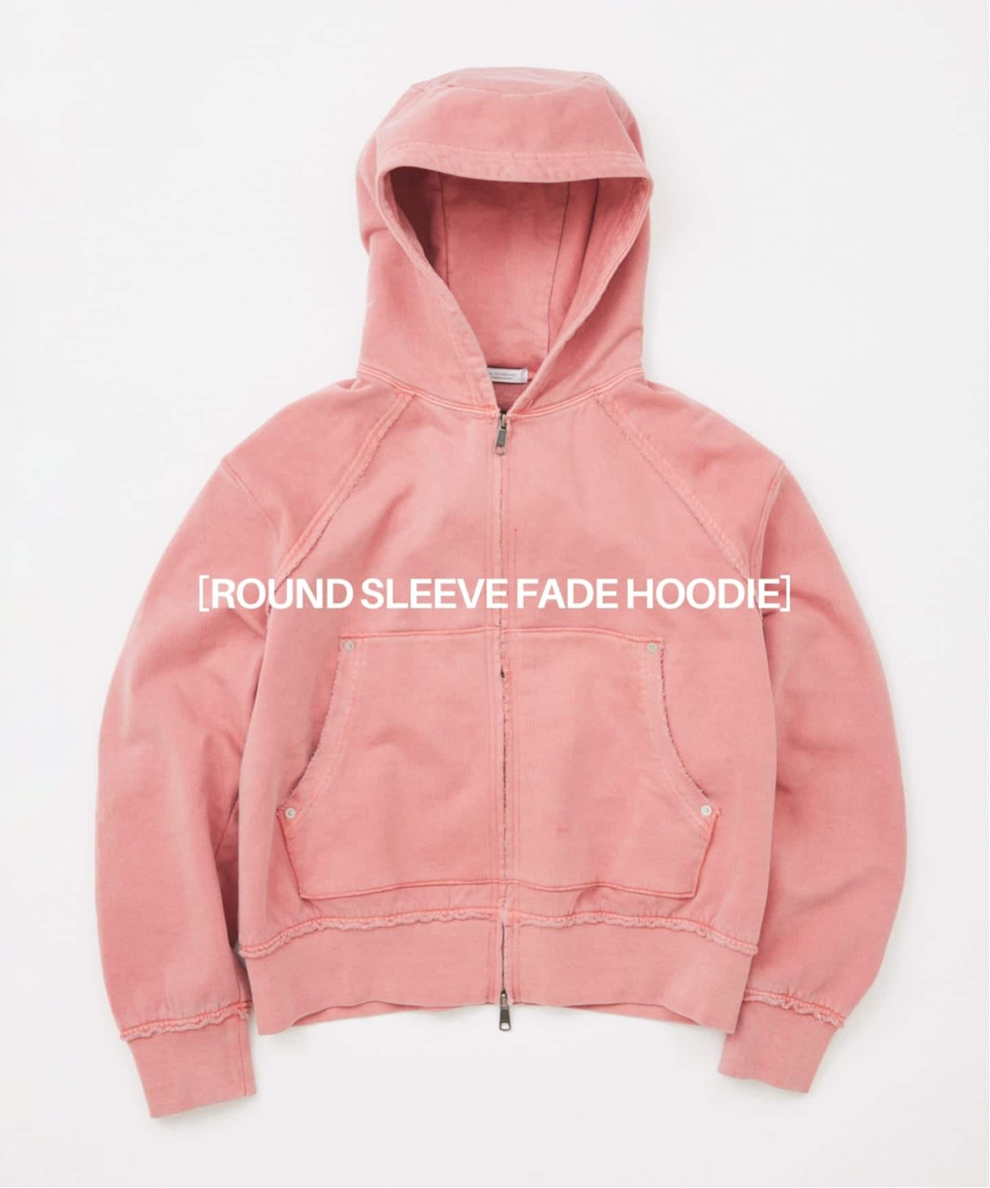 JS ROUND SLEEVE FADE HOODIE 上衣 紅色(060) M
