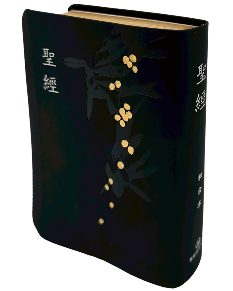 聖經和合本 (黑色皮面燙金壓紋紅字精裝)