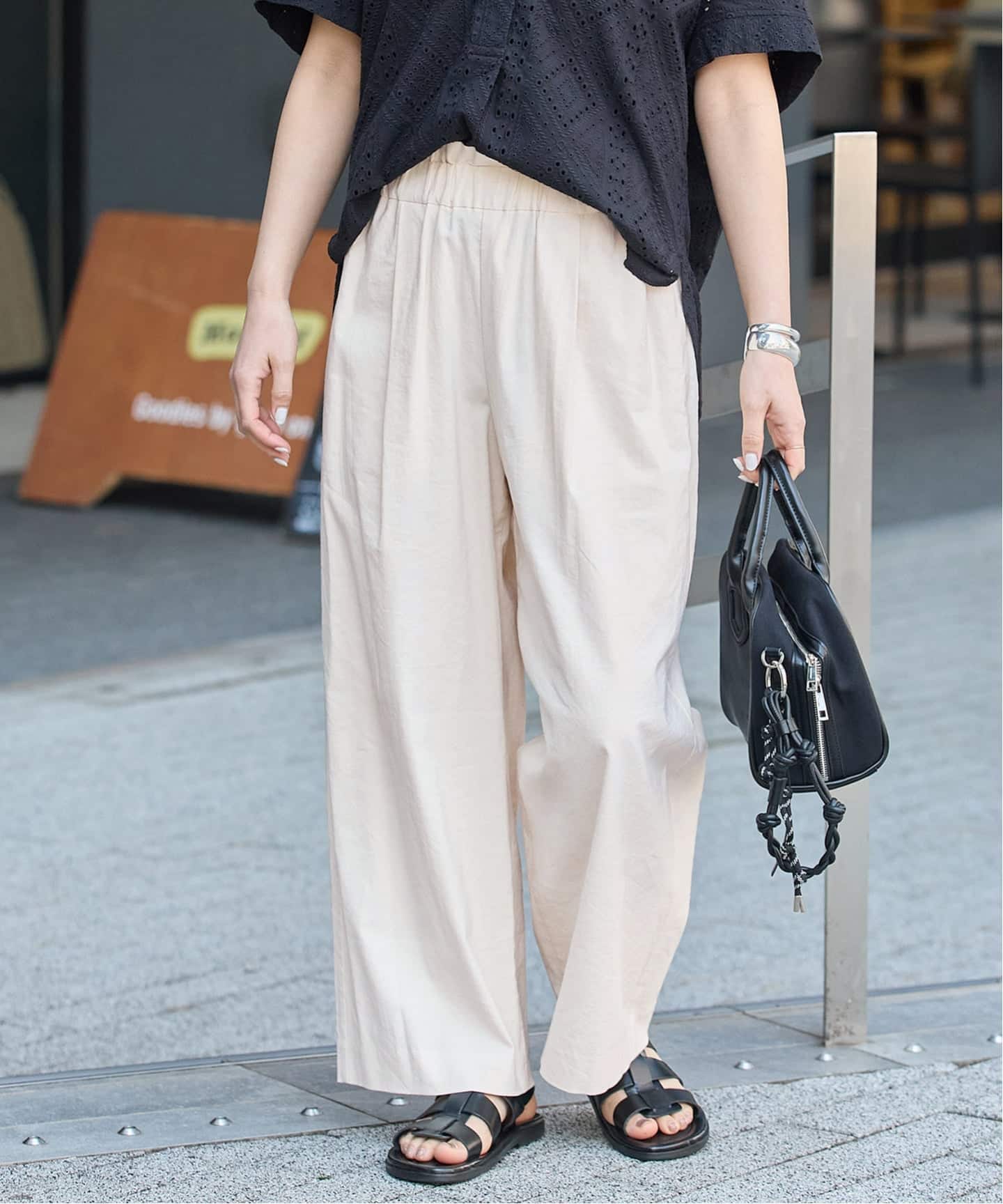 JS Washable C Li VIS Straight Pants 褲子 本色紗布色(017) 040 | 誠品線上