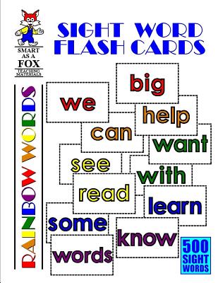 Sight Word Flash Cards: 500 Rainbow Words Dwayne Douglas Kohn