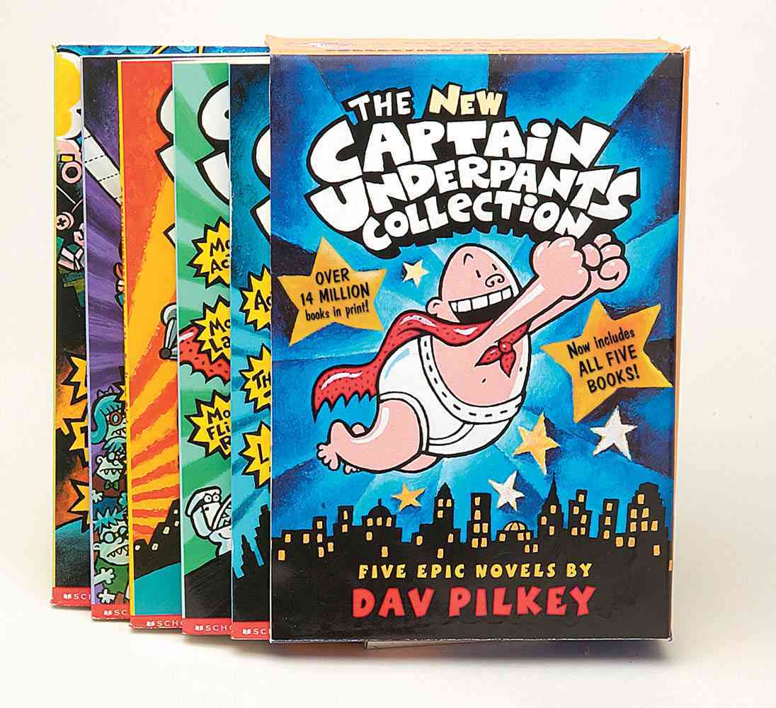 12 Book/set Full Color Set Captain Underpants Funny English