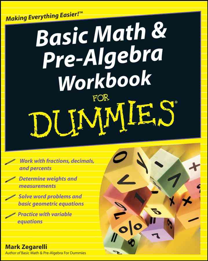 Basic Math & PreAlgebra Workbook for Dummies 誠品線上