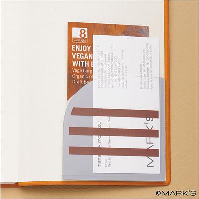 MARK'S DA Diary Pocket Sticker Type Double Brown | 誠品線上