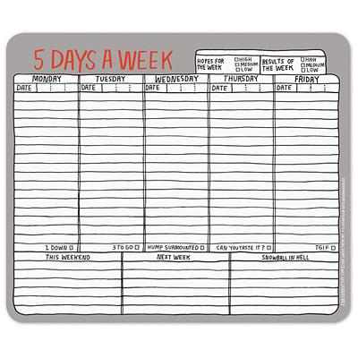 KNOCK KNOCK Paper Mousepads 5 Days a Week | 誠品線上