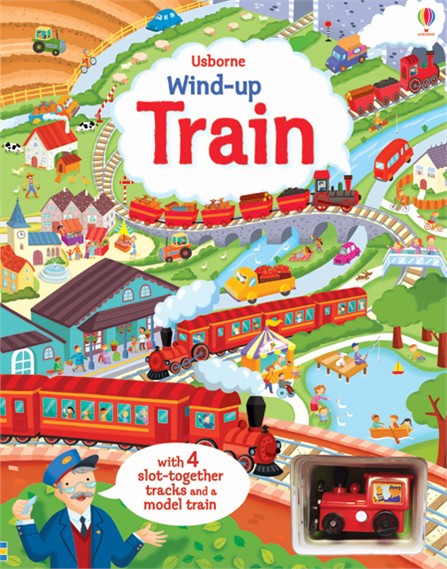Wind-up Train: With 4 Slot-Togther Tracks and a Model Train