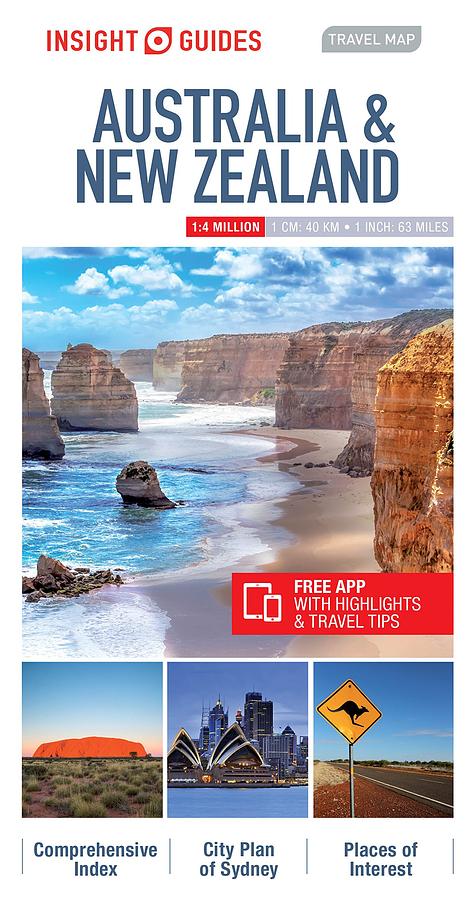 Insight Travel Map: Australia & New Zealand (5 Ed.)