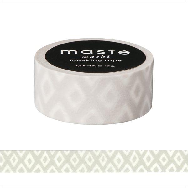 Marks Masté Masking Tape Basic Diamond Polka Warm Grey 1入 誠品線上