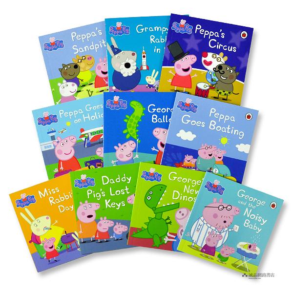 Peppa Goes on Holiday and Other Stories (附4CD/10冊合售)