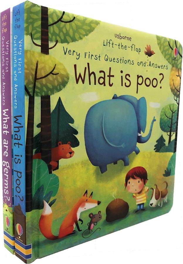 Usborne Very First Lift-the-Flap Questions And Answers Collection 2 Books Set (2冊合售)