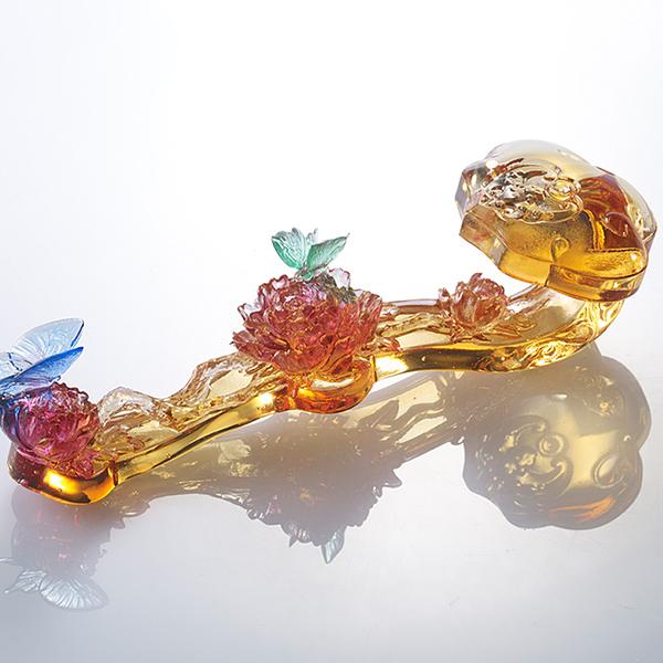 高級琉璃　　玉手如意 高級琉璃玉手如意