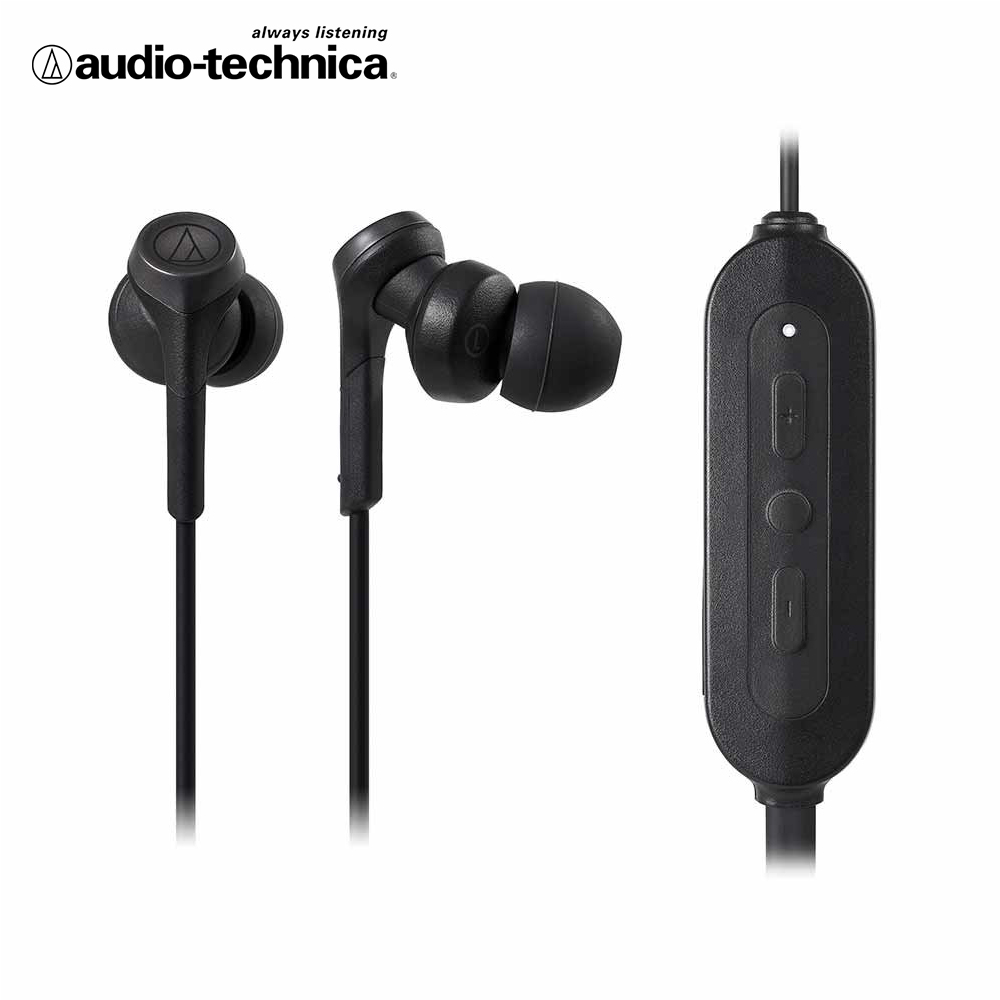 Audio-Technica ATH-CKS330XBT藍牙入耳式頸掛耳機/ 黑色