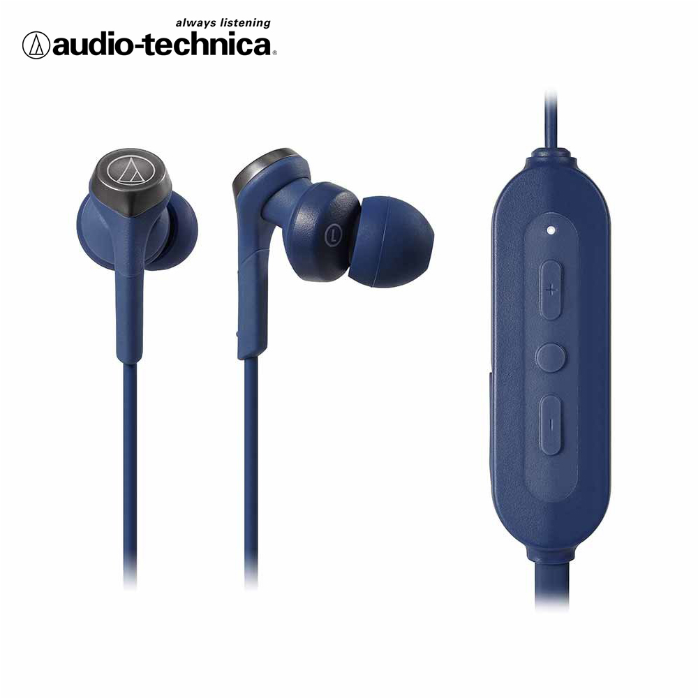 Audio-Technica ATH-CKS330XBT藍牙入耳式頸掛耳機/ 藍色