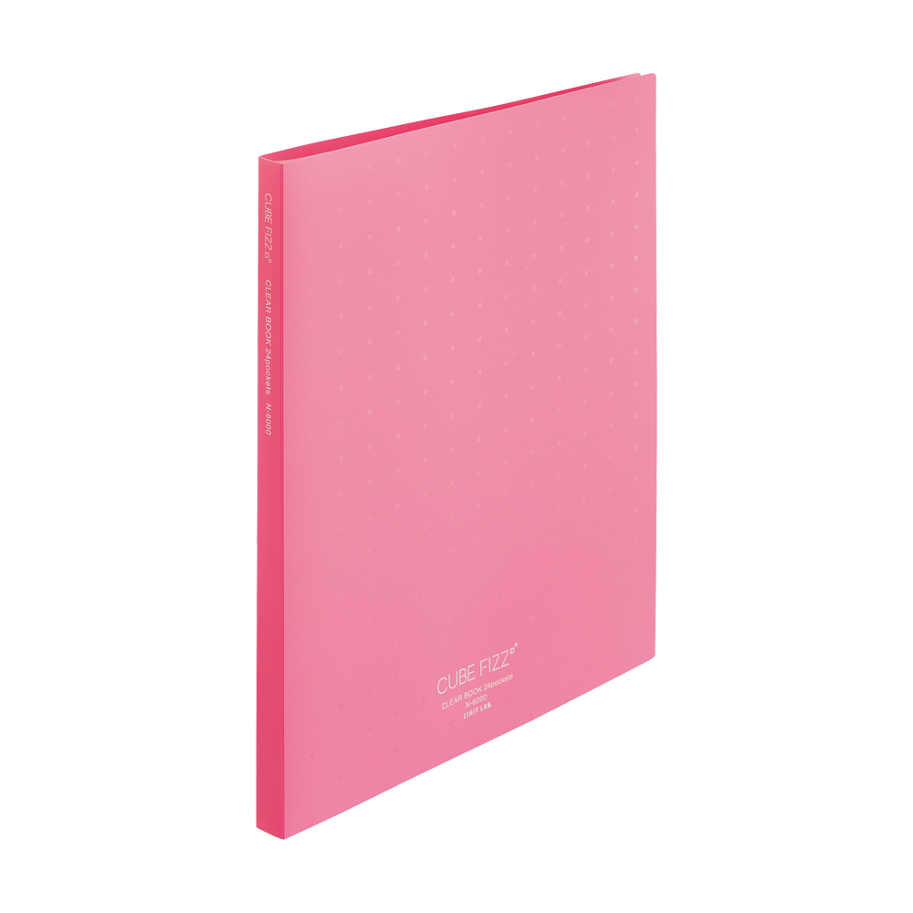 LIHIT LAB. Cube Fizz粉紅色A4資料本/ 24入