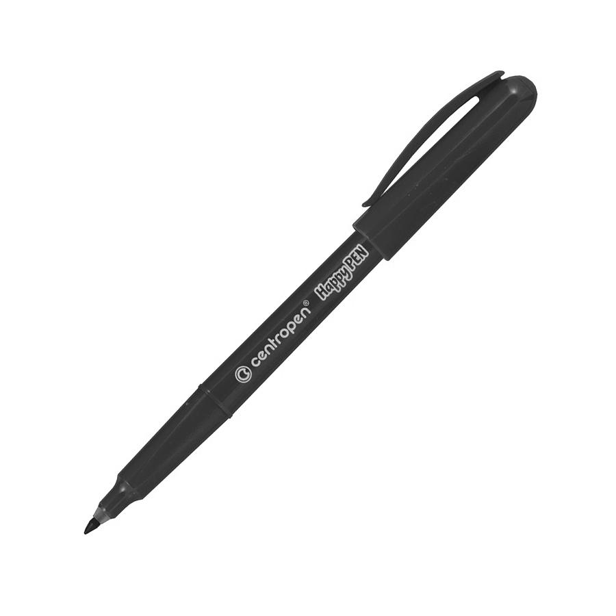 Centropen Happy Penna 4601 – Set Di 4 Penne Colorate Con Inchiostro Lavabile, Punta 2,5 Mm (linea 0,7 Mm), Design Ergonomico, Per Ufficio E Creatività