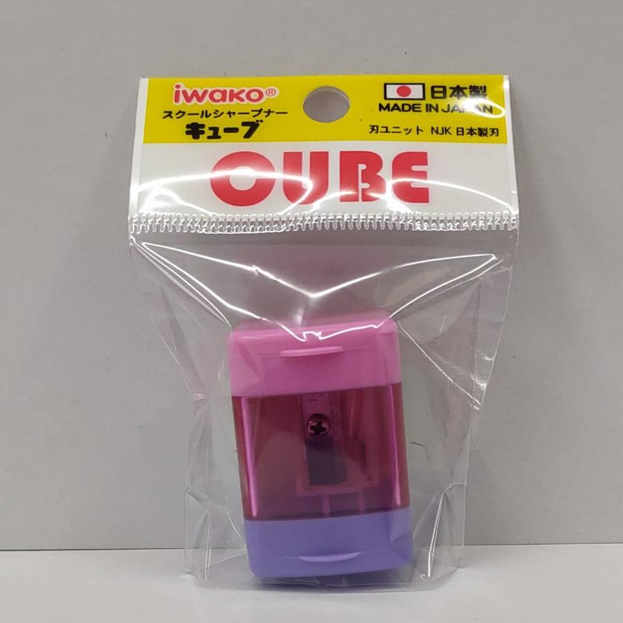 iwako馬卡龍色立方體筆削/ 粉紅