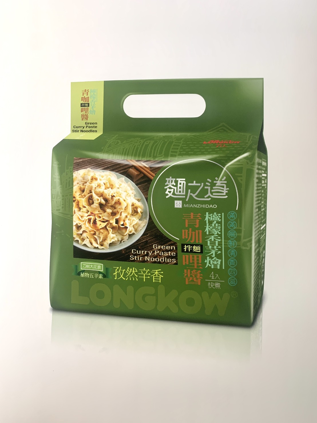 龍口麵之道青咖哩醬拌麵/ 4入
