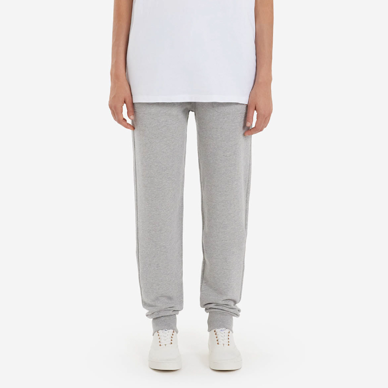 MAISON KITSUNÉ 灰色悠閒狐狸長束口褲XXS