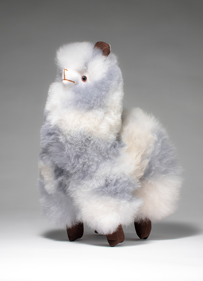 ST.MALO秘魯工匠手工原生羊駝毛Blossom繁花羊駝/ 32cm/ 海銀葵