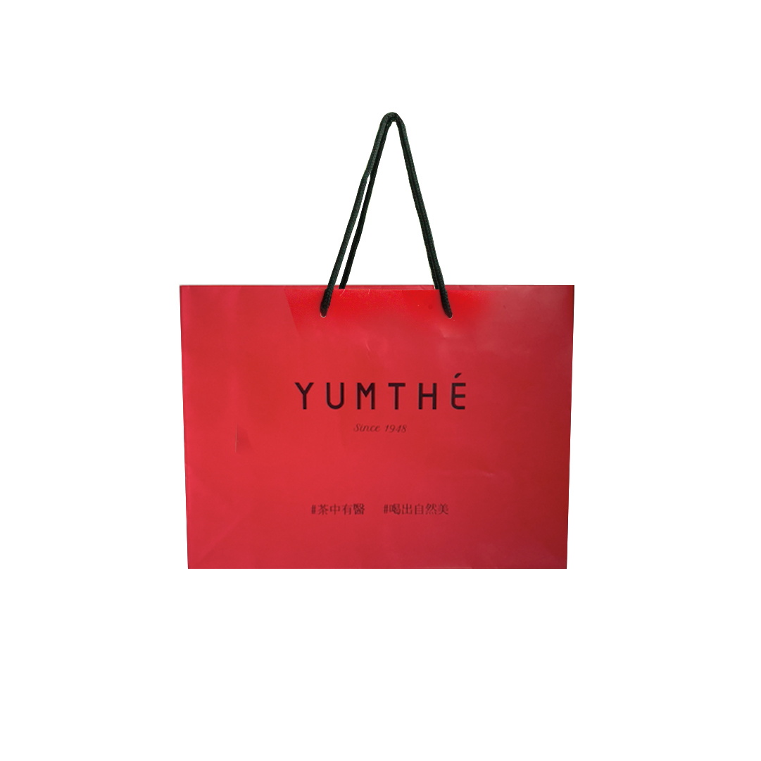 YUMTHÉ養茶加購提袋-紅色大提袋