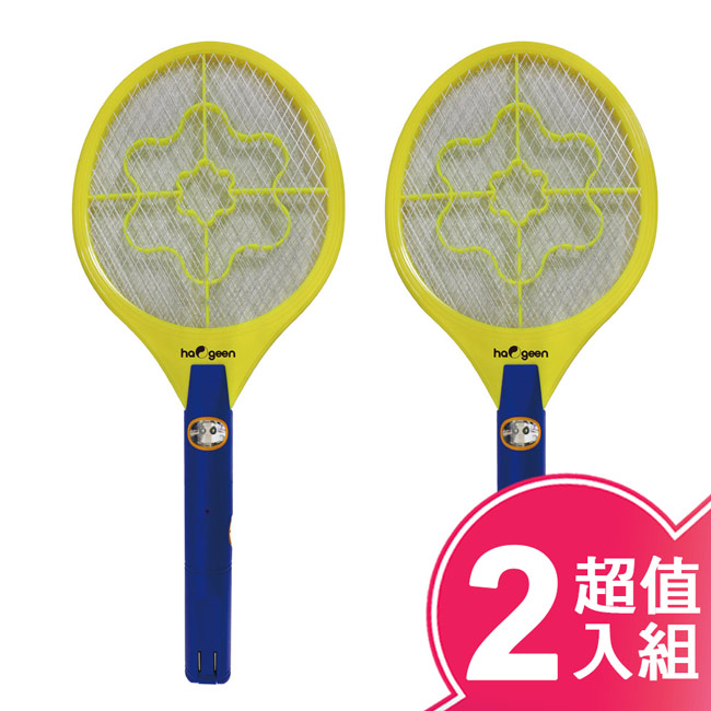 【中華豪井】大拍面大顯神威充電式電蚊拍ZHEM-2700(超值二入組)