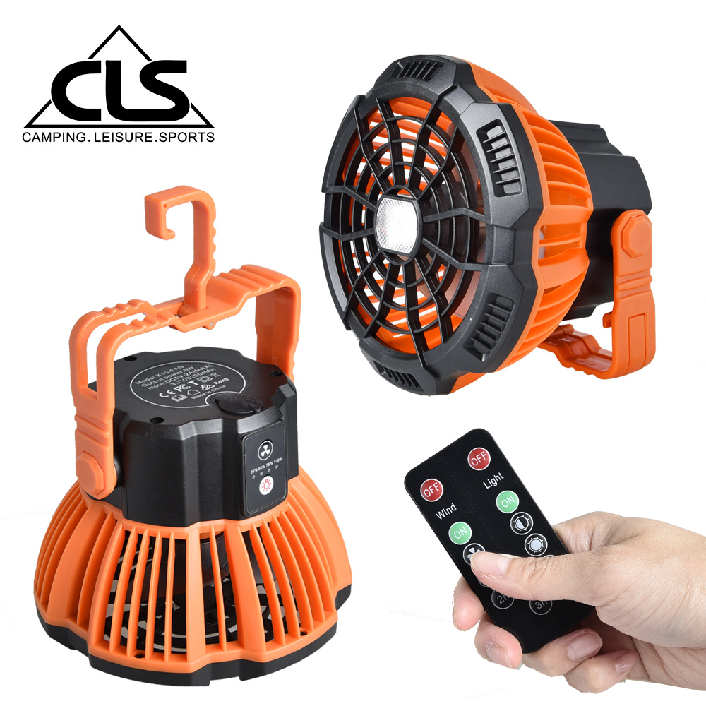 【韓國CLS】戶外隨行充電式露營風扇 LED露營燈 遙控式 可懸掛 電風扇 | 誠品線上
