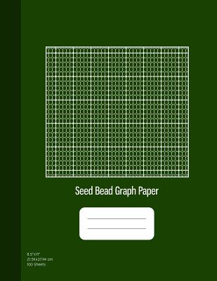 Seed Bead Graph Paper: Beadwork Paper, Seed Beading Grid Paper, Beading on a Loom, 100 Sheets, Green Cover (8.5x11) Graphyco Publishing
