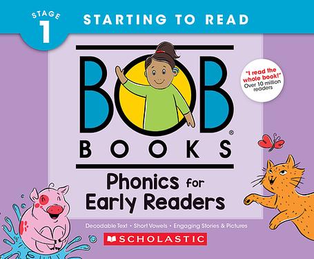 Bob Books - Phonics for Early Readers Hardcover Collection of 12 Stories Decodable Phonics Stories, Ages 4 and Up, Kindergarten (Stage 1: Starting to