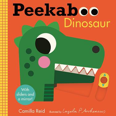 Peekaboo: Dinosaur: (An Interactive Board Book for Babies & Toddlers with Mirror & Sliders to Push, Pull, or Turn. Cute Artwork Incl
