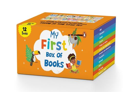 My First Learning Library Boxset (12 Books): A Boxset of 12 Illustrated Board Books for Kids, Toddlers [Penguin Early Learning Serie