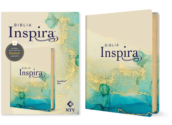 Biblia Inspira Ntv Con Filament (Sentipiel, Oro) Nueva Traducción Viviente