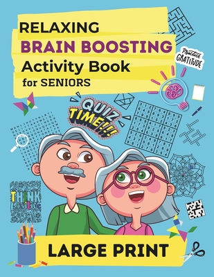 Relaxing Brain Boosting Activity Book for Seniors: Large Print Easy and Challenging Puzzles, Memory Exercises, Coloring and Writing Activities, Tangra Rainbow Palette